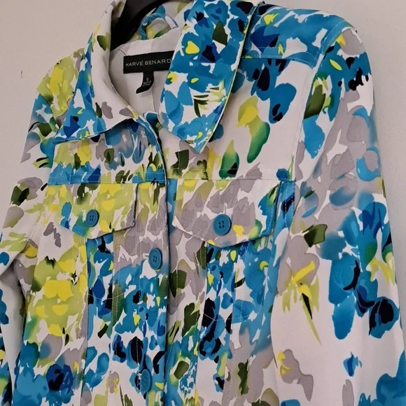 Harve Benard bright floral jacket - Picture 3 of 10